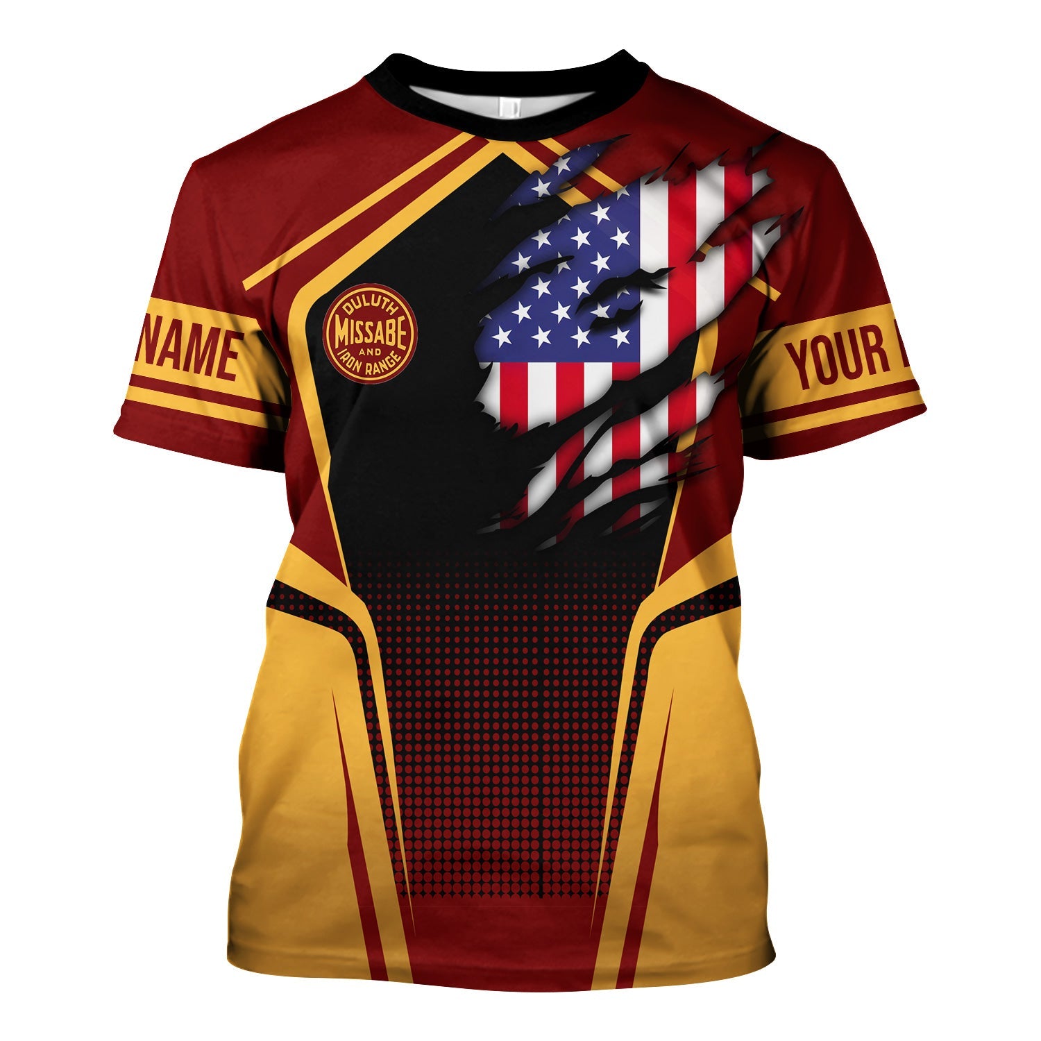 Railspirit Personalized Duluth, Missabe, & Iron Range Railroad T Shirt American Eagle Vintage Train Shirt