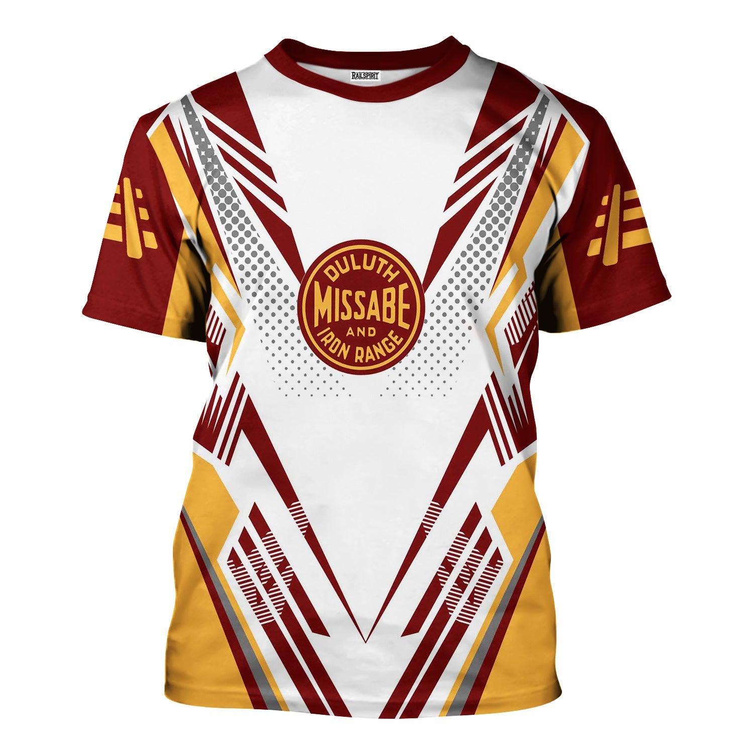 Railspirit Personalized Duluth, Missabe, & Iron Range Railroad T-Shirt Railroad Tribute Design Train Shirt for Train Lovers