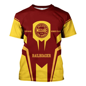 Railspirit Personalized Duluth, Missabe, & Iron Range Railroad T-Shirt Custom Year Railroader Shirt Gift Idea For Train Lover