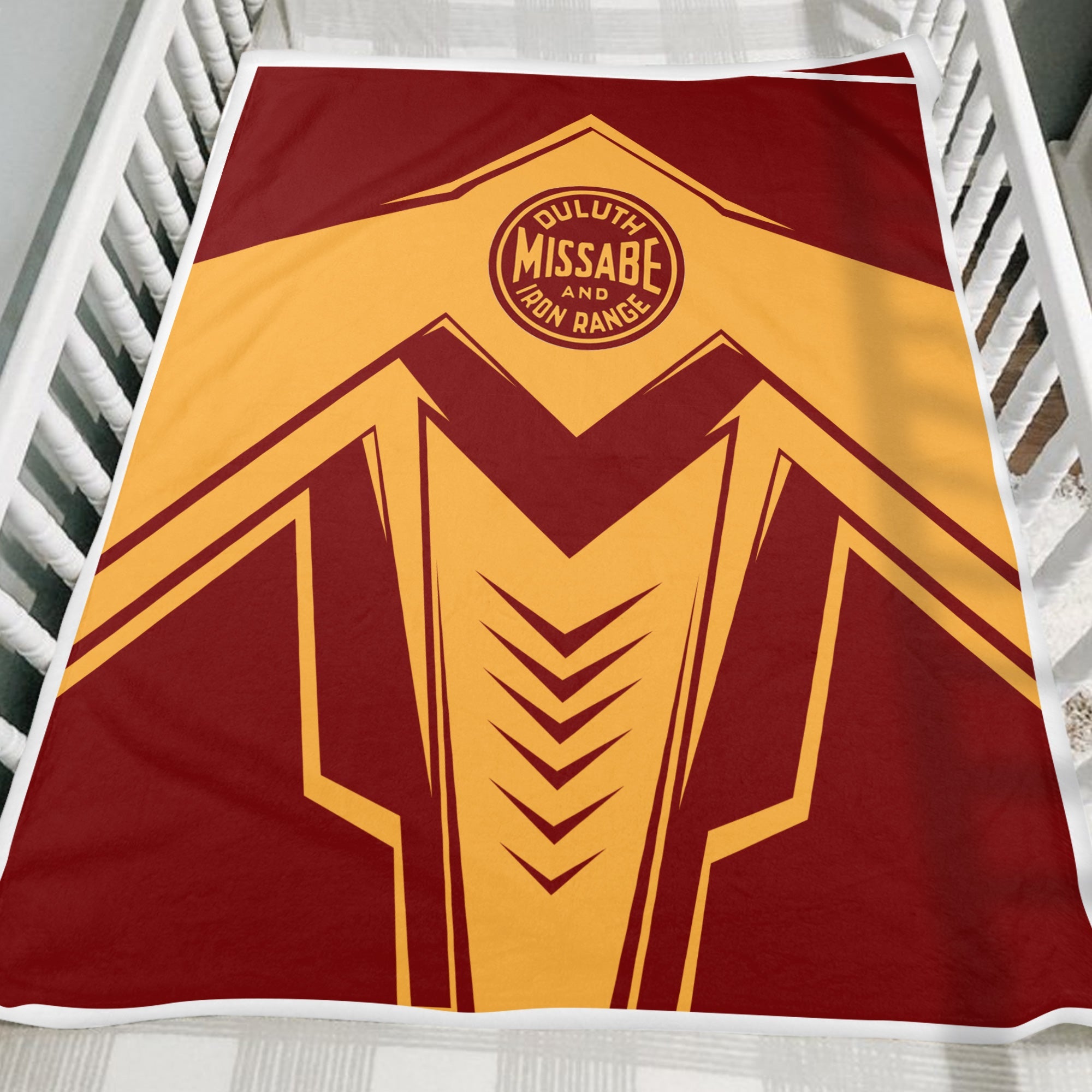 Railspirit Duluth, Missabe, & Iron Range Railroad Blanket Railway Trainspotter Style Blanket Gift Idea For Foamers