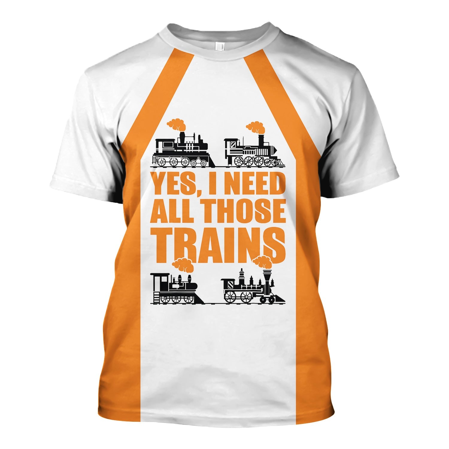 Railspirit Custom Name BNSF Railway T Shirt Yes I Need All Those Train Printed Shirt