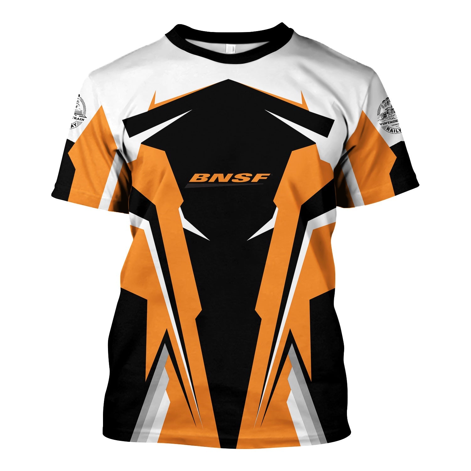 Railspirit Personalized BNSF Railway T Shirt Strong Line Style Train Unisex Shirt All Over Print