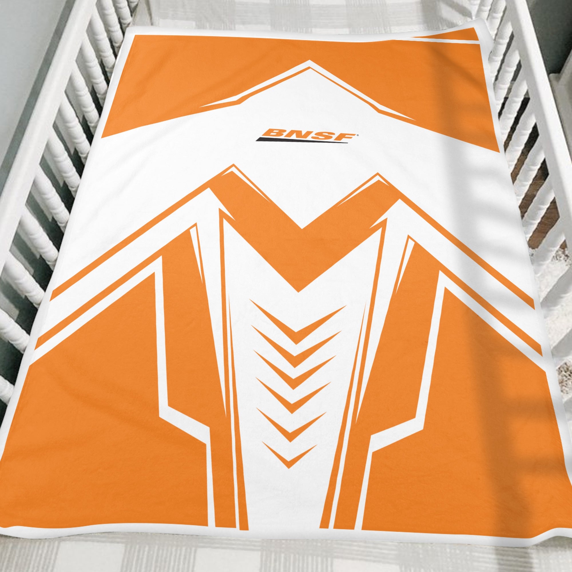 Railspirit BNSF Railway Blanket Railway Trainspotter Style Blanket Gift Idea For Foamers
