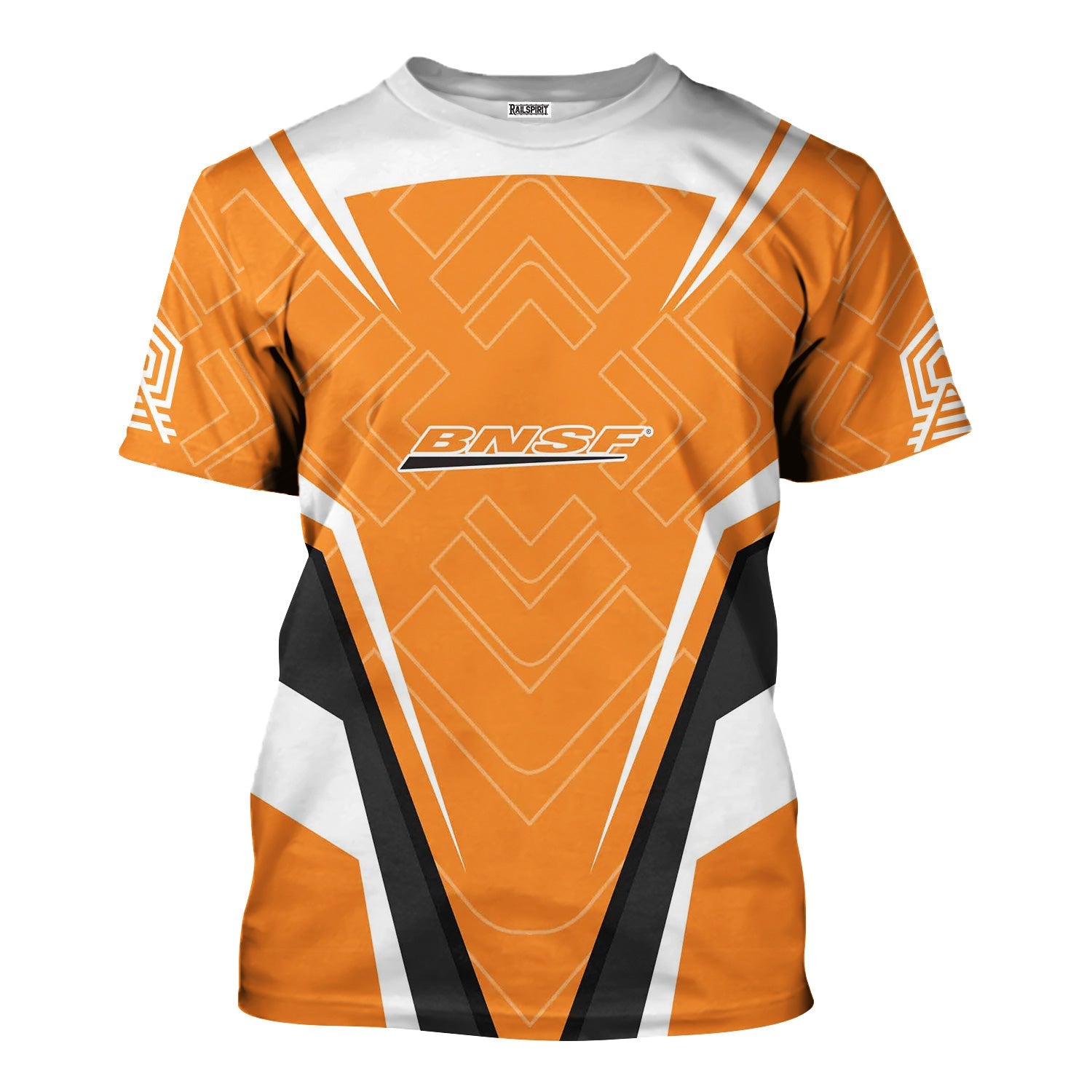 Railspirit Personalized BNSF Railway T-Shirt Railway Inspired Apparel Train Shirt for Train Lovers