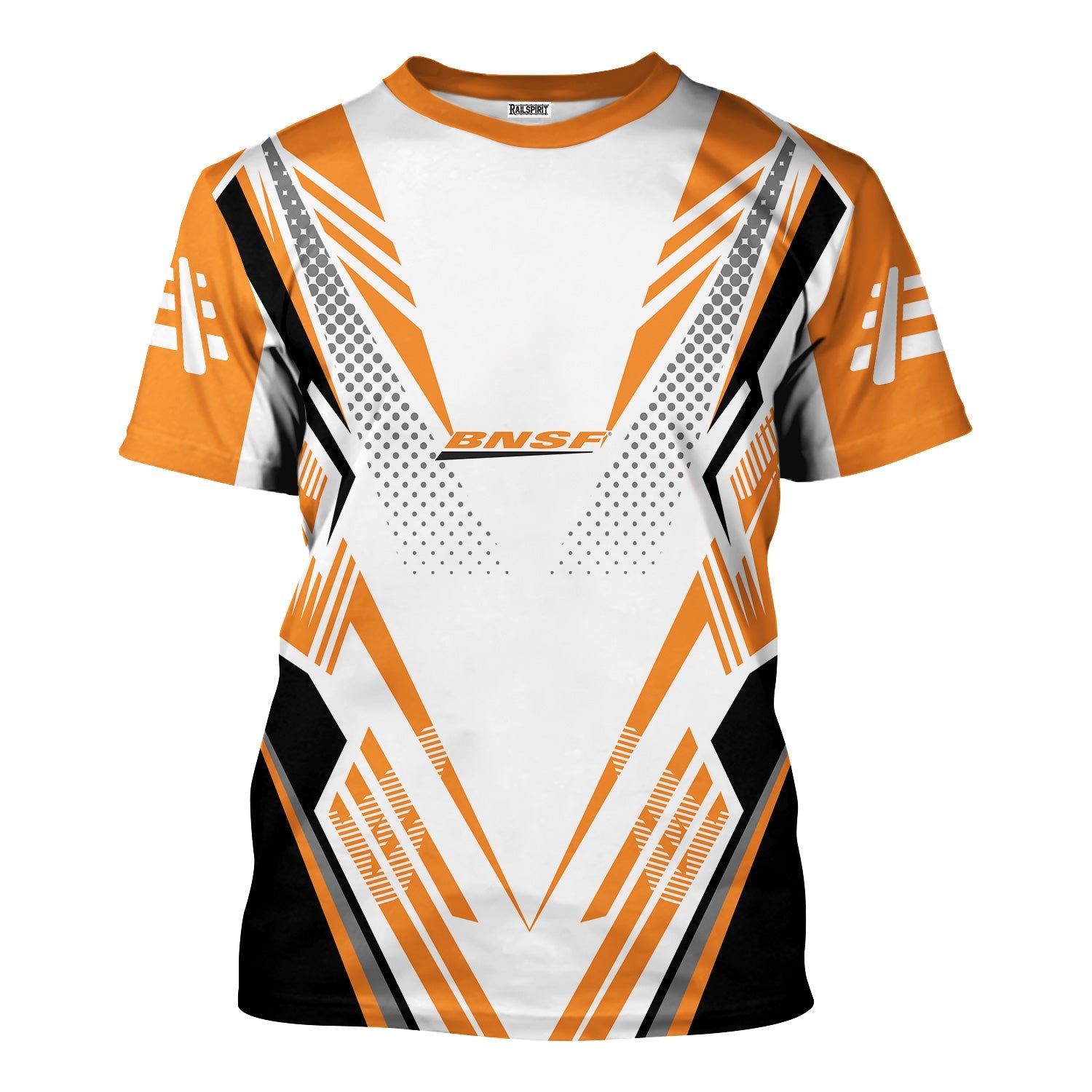 Railspirit Personalized BNSF Railway T-Shirt Railroad Tribute Design Train Shirt for Train Lovers