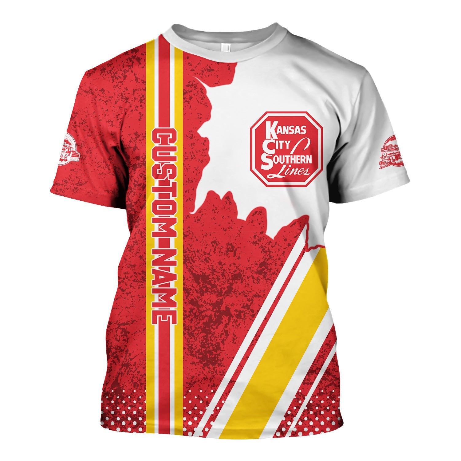 Railspirit Personalized Kansas City Southern T-Shirt All Over Printed Unisex Shirt