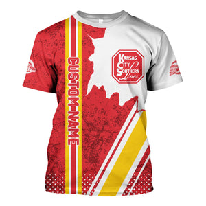 Railspirit Personalized Kansas City Southern T-Shirt All Over Printed Unisex Shirt