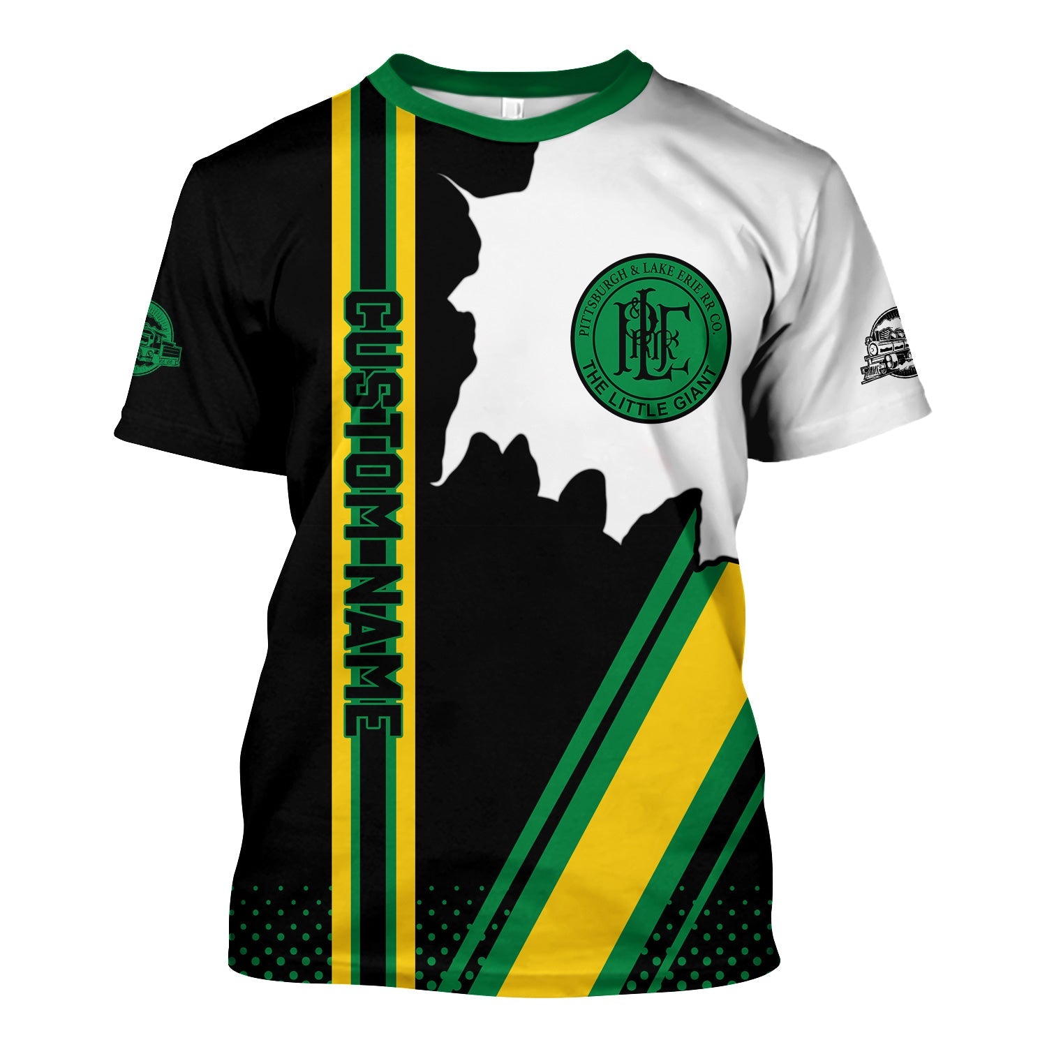 Railspirit Personalized Pittsburgh And Lake Erie Railroad T-Shirt All Over Printed Unisex Shirt