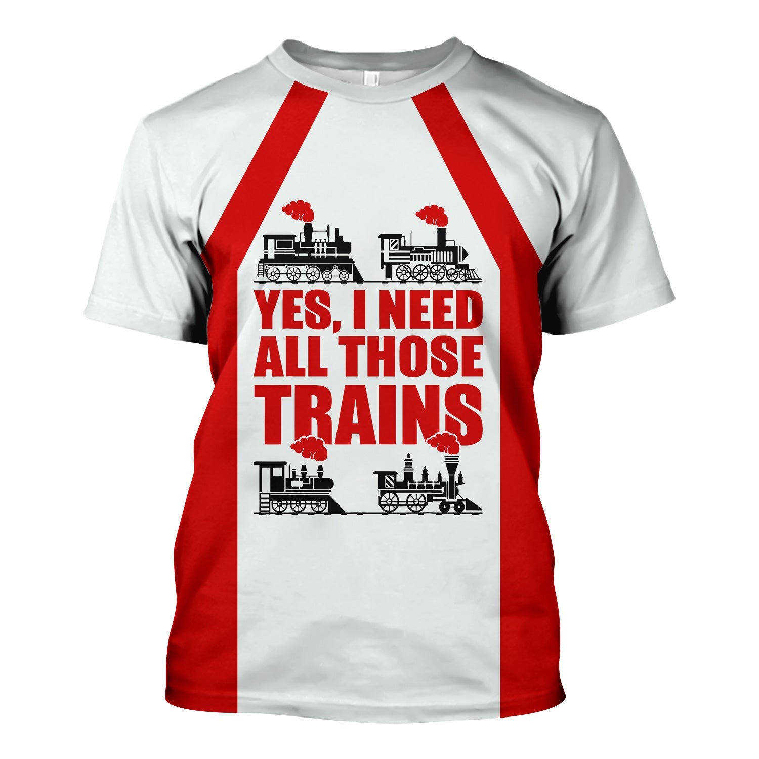 Railspirit Custom Name The Chief Santa Fe Railroad T Shirt Yes I Need All Those Train Printed Shirt