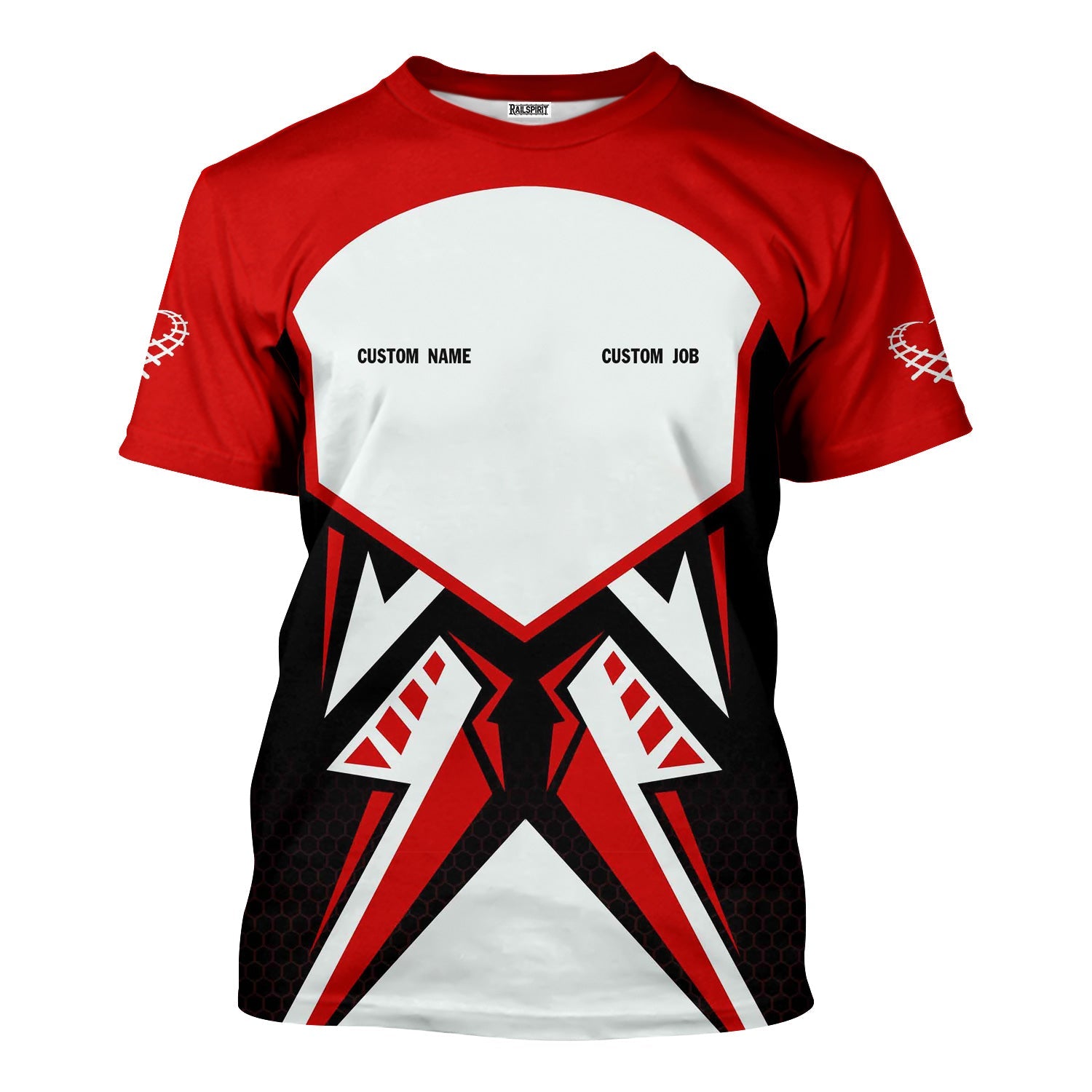 Railspirit Personalized The Chief Santa Fe Railroad T-Shirt Vibriant Style with Custom Position Train Shirt