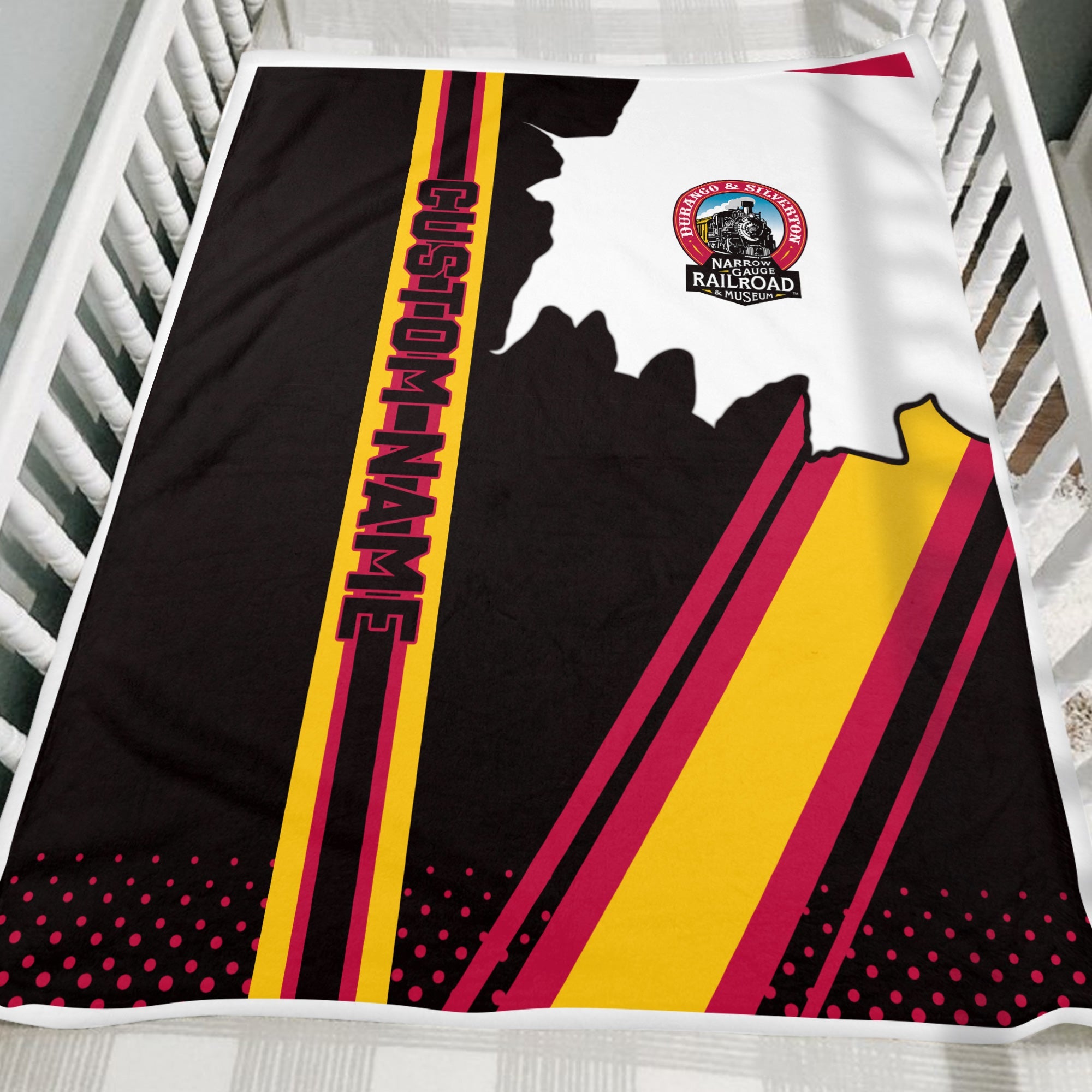 Railspirit Personalized Durango And Silverton Narrow Gauge Railroad Blanket Vintage All Over Printed Blanket