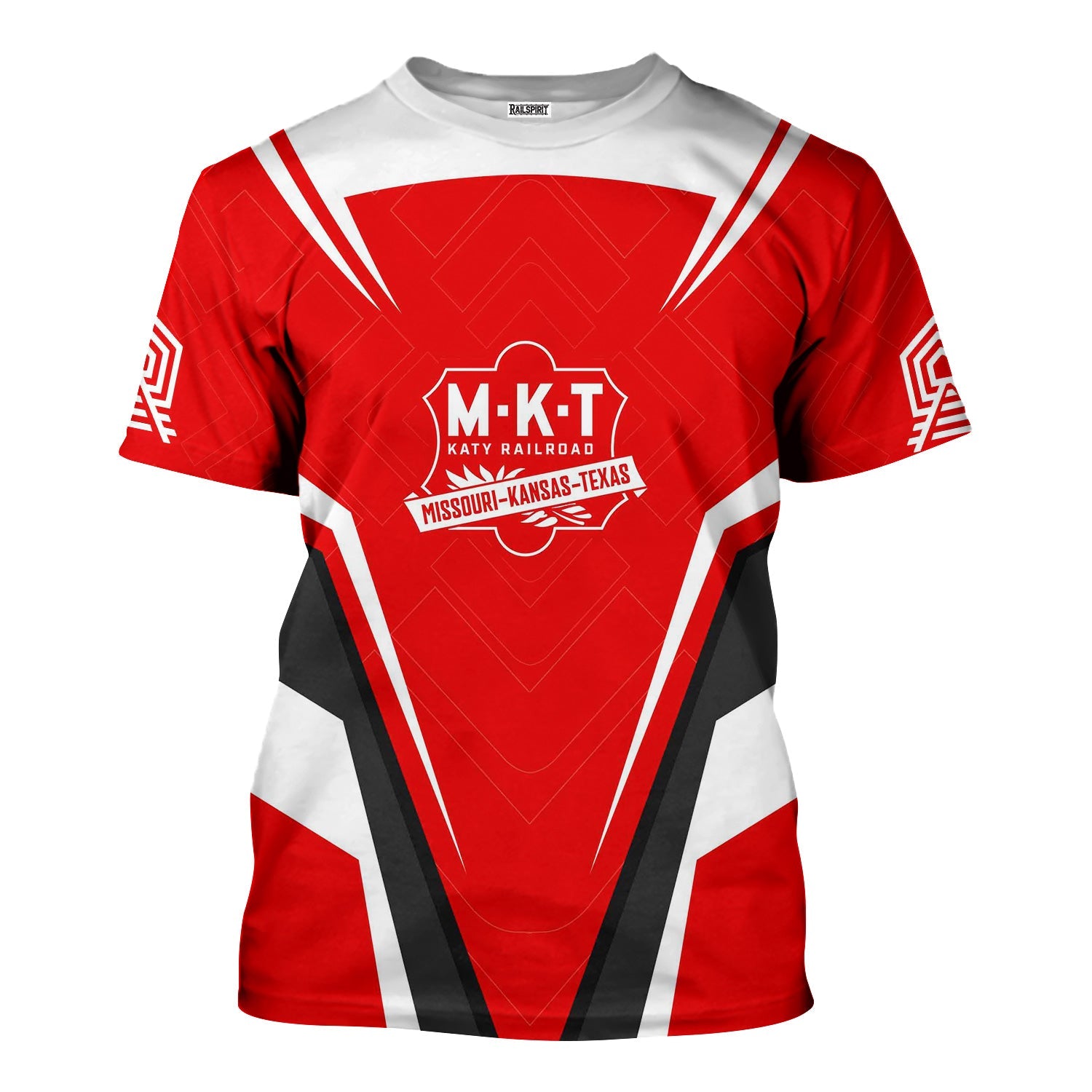 Railspirit Personalized Katy Railroad T-Shirt Railway Inspired Apparel Train Shirt for Train Lovers