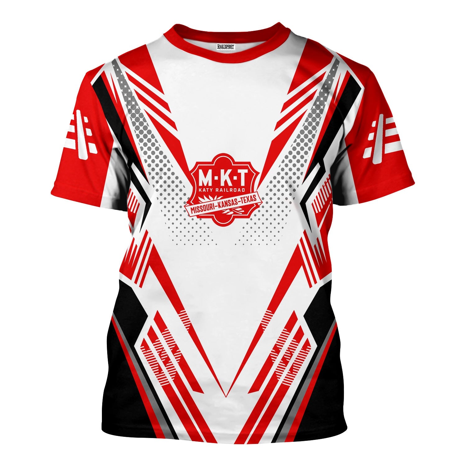 Railspirit Personalized Katy Railroad T-Shirt Railroad Tribute Design Train Shirt for Train Lovers