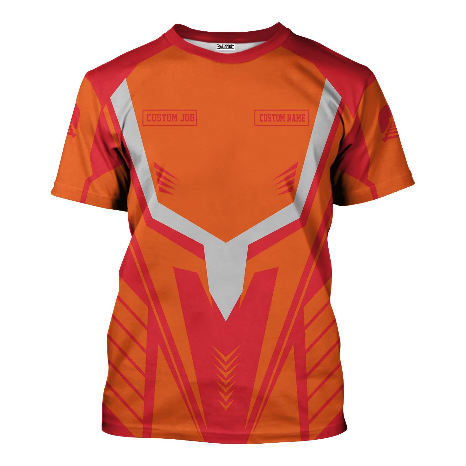 Railspirit Personalized Pacific Electric Railroad T-Shirt Workwear-Inspired with Custom Position Train Shirt