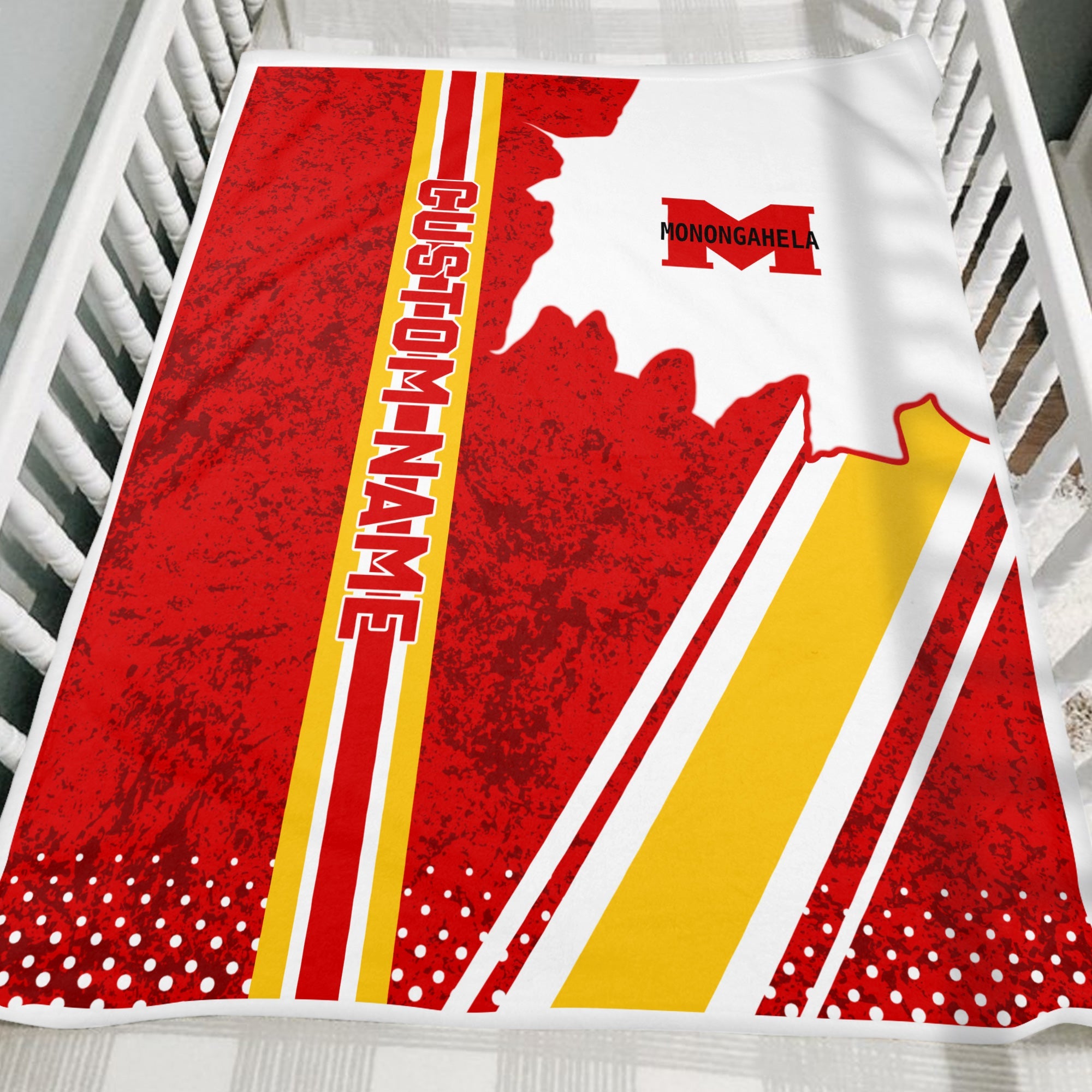 Railspirit Personalized Monongahela Railroad Blanket Vintage All Over Printed Blanket