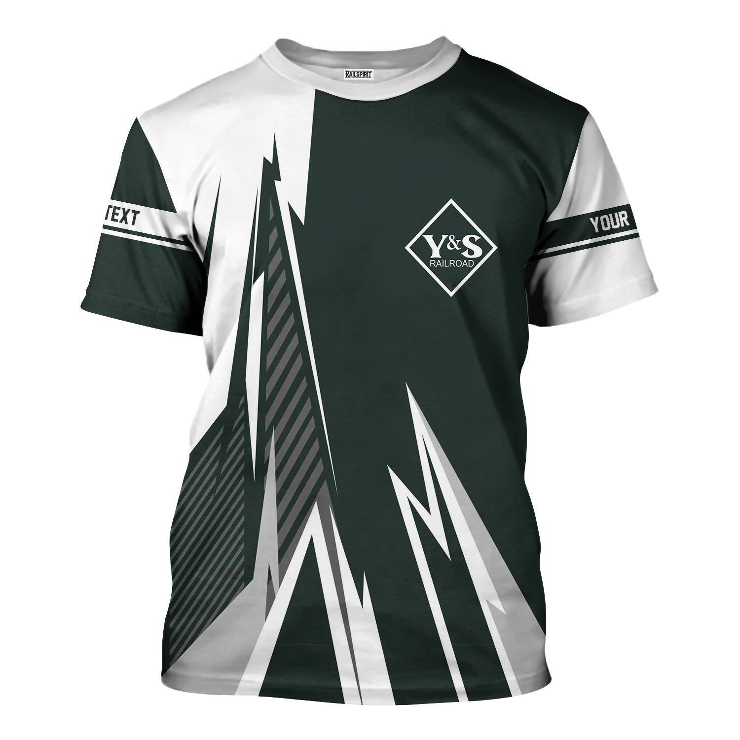 Railspirit Personalized Youngstown & Southern Railroad T-Shirt Lightning-Inspired Railway Style Shirt For Train Lovers