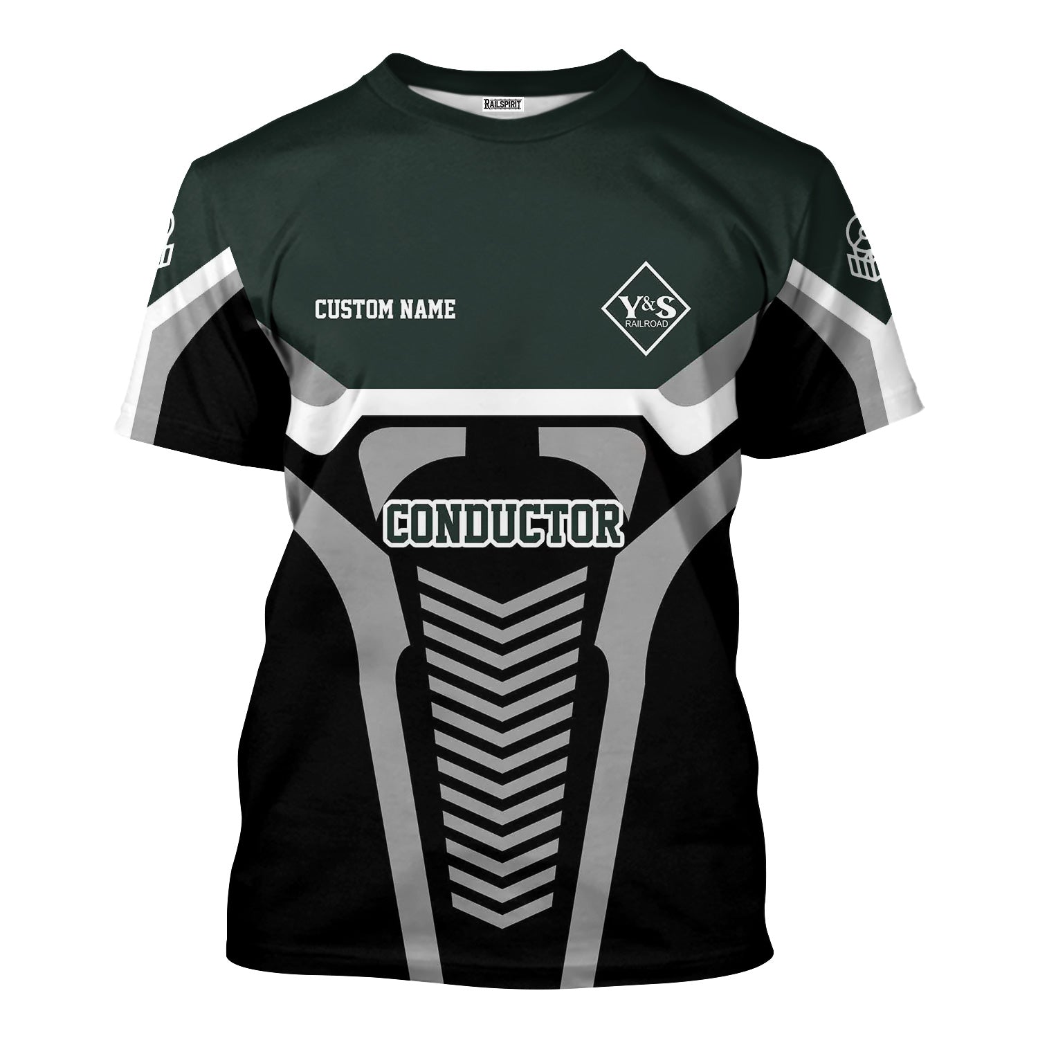 Railspirit Personalized Youngstown & Southern Railroad T-Shirt Track-Inspired with Custom Job Position Train Shirt