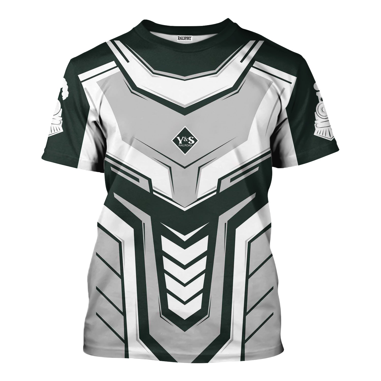 Railspirit Personalized Youngstown & Southern Railroad T-Shirt Armor-Inspired Design Train Shirt All Over Print