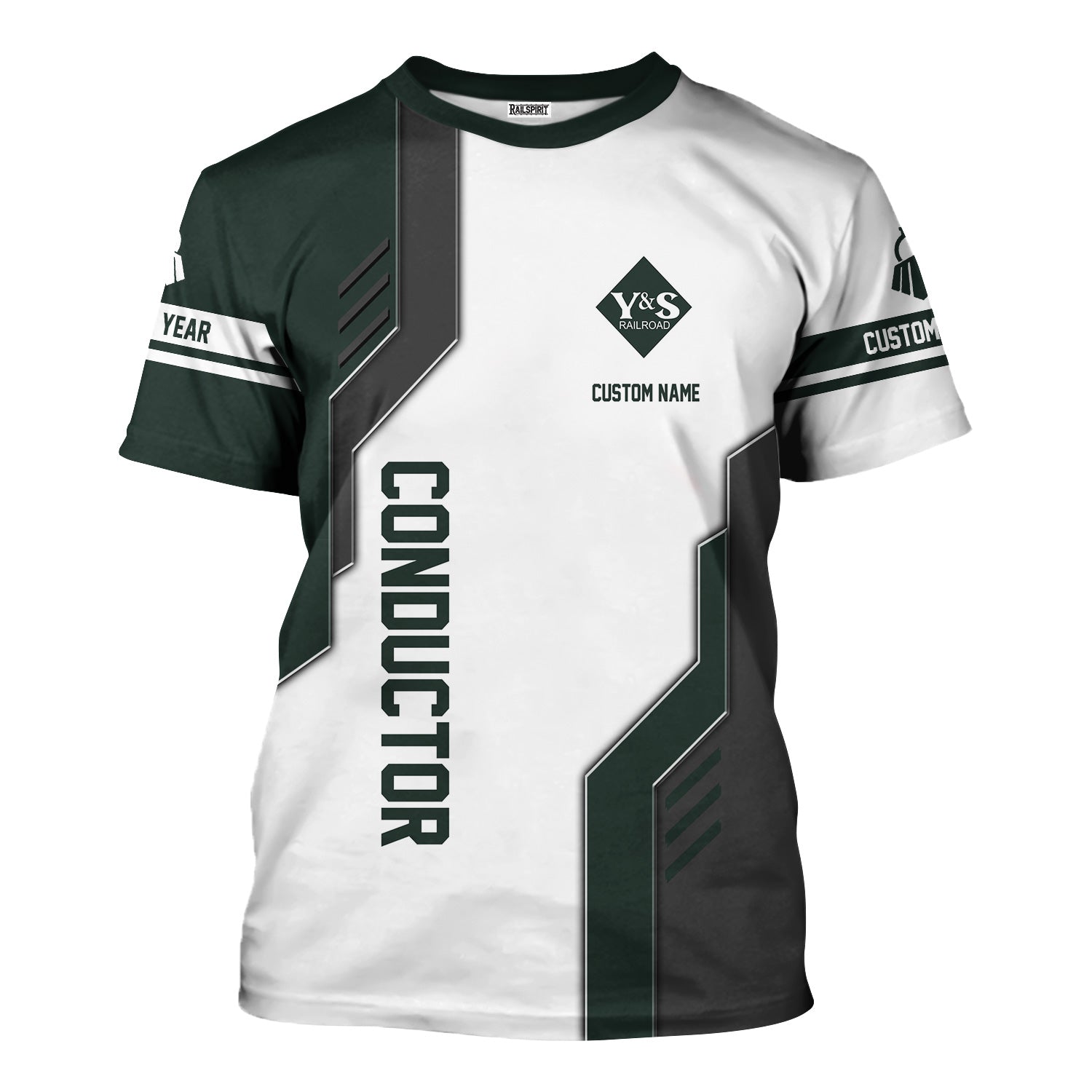 Railspirit Personalized Youngstown & Southern Railroad T-Shirt Unique Railway Style with Custom Job Train Shirt