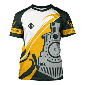 Railspirit Personalized Youngstown & Southern Railroad T-Shirt Flame-Inspired Style Shirt Gift Idea For Train Lovers