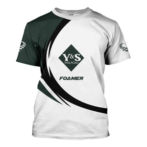 Railspirit Personalized Youngstown & Southern Railroad T-Shirt Unique Graphic Style Shirt For Train Enthusiasts