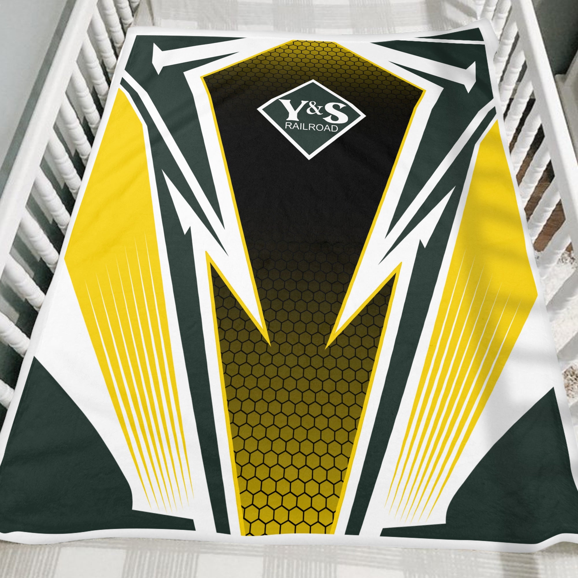 Railspirit Youngstown & Southern Railroad Blanket Lightning Graphic Style Blanket Gift Idea For Train Lover