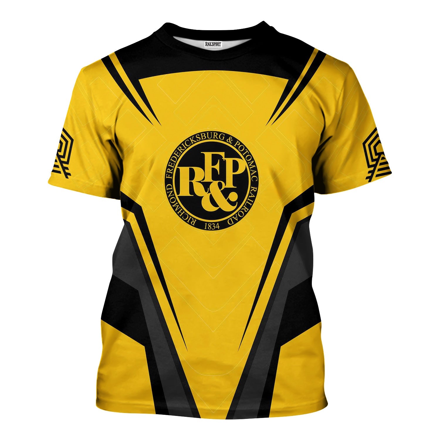 Railspirit Personalized Richmond, Fredericksburg And Potomac Railroad T-Shirt Railway Inspired Apparel Train Shirt for Train Lovers