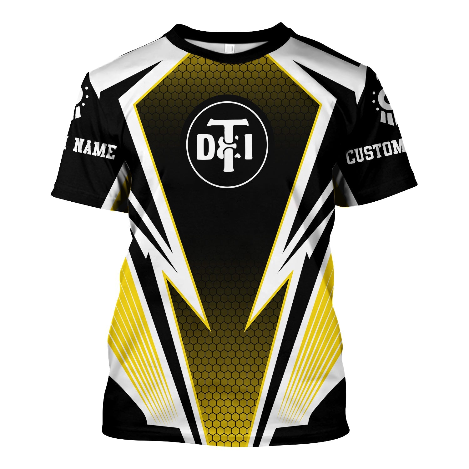 Railspirit Personalized Detroit Toledo And Ironton Railroad T-Shirt Lightning Graphic Style Shirt Gift Idea For Train Lover