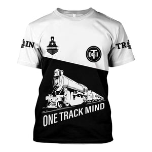 Railspirit Personalized Detroit Toledo And Ironton Railroad T Shirt One Track Mind Unisex Train Shirt Gift Idea For Train Lover