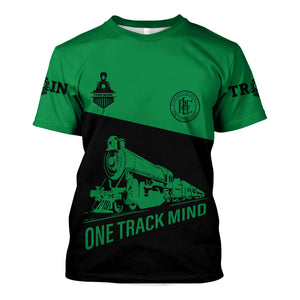 Railspirit Personalized Pittsburgh And Lake Erie Railroad T Shirt One Track Mind Unisex Train Shirt Gift Idea For Train Lover