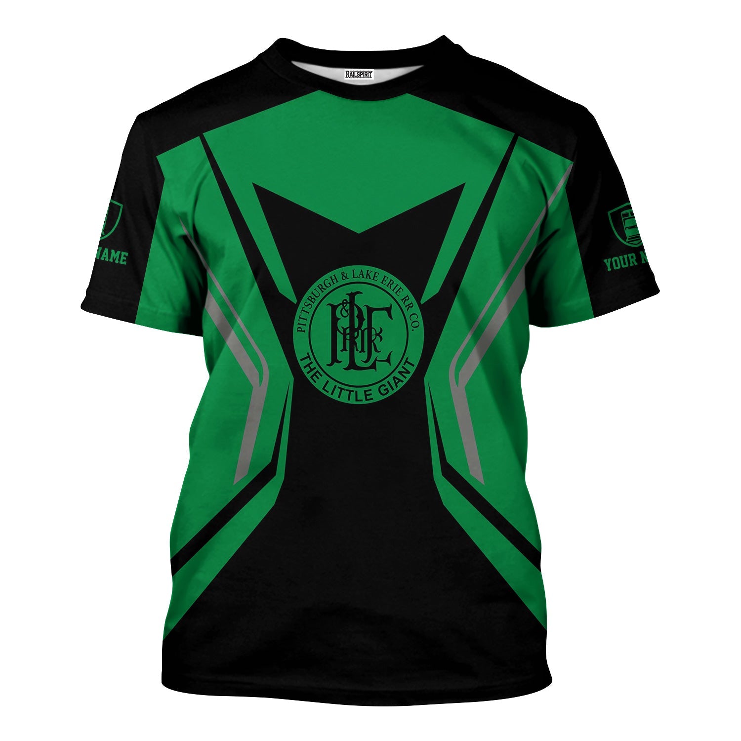 Railspirit Personalized Pittsburgh And Lake Erie Railroad T-Shirt Unique Style with Custom Job Train Shirt