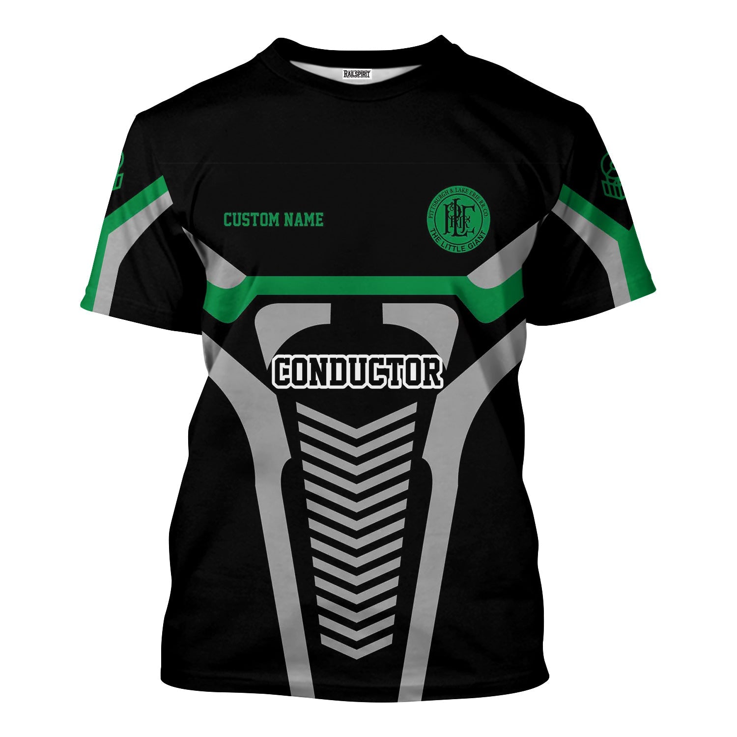 Railspirit Personalized Pittsburgh And Lake Erie Railroad T-Shirt Track-Inspired with Custom Job Position Train Shirt