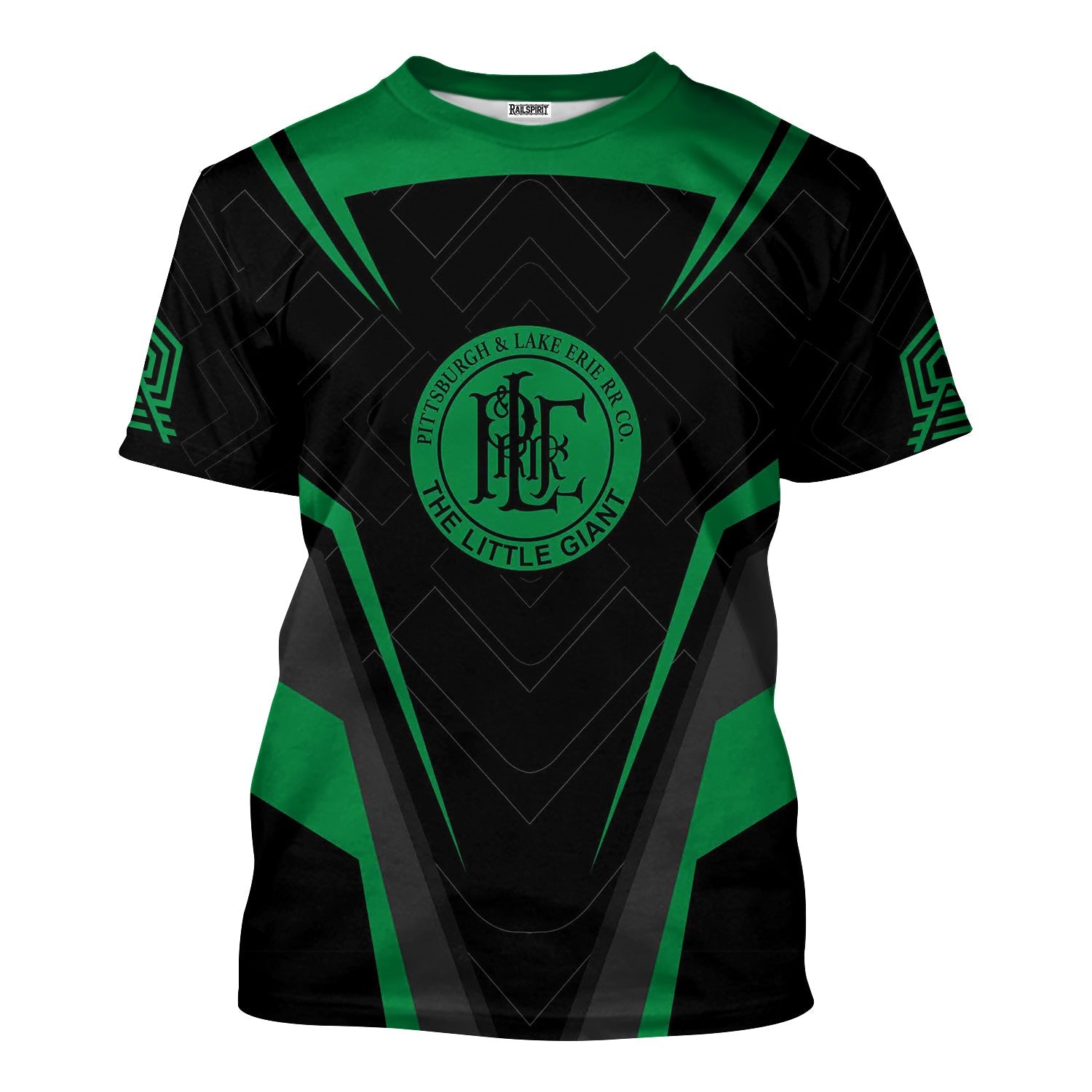 Railspirit Personalized Pittsburgh And Lake Erie Railroad T-Shirt Railway Inspired Apparel Train Shirt for Train Lovers