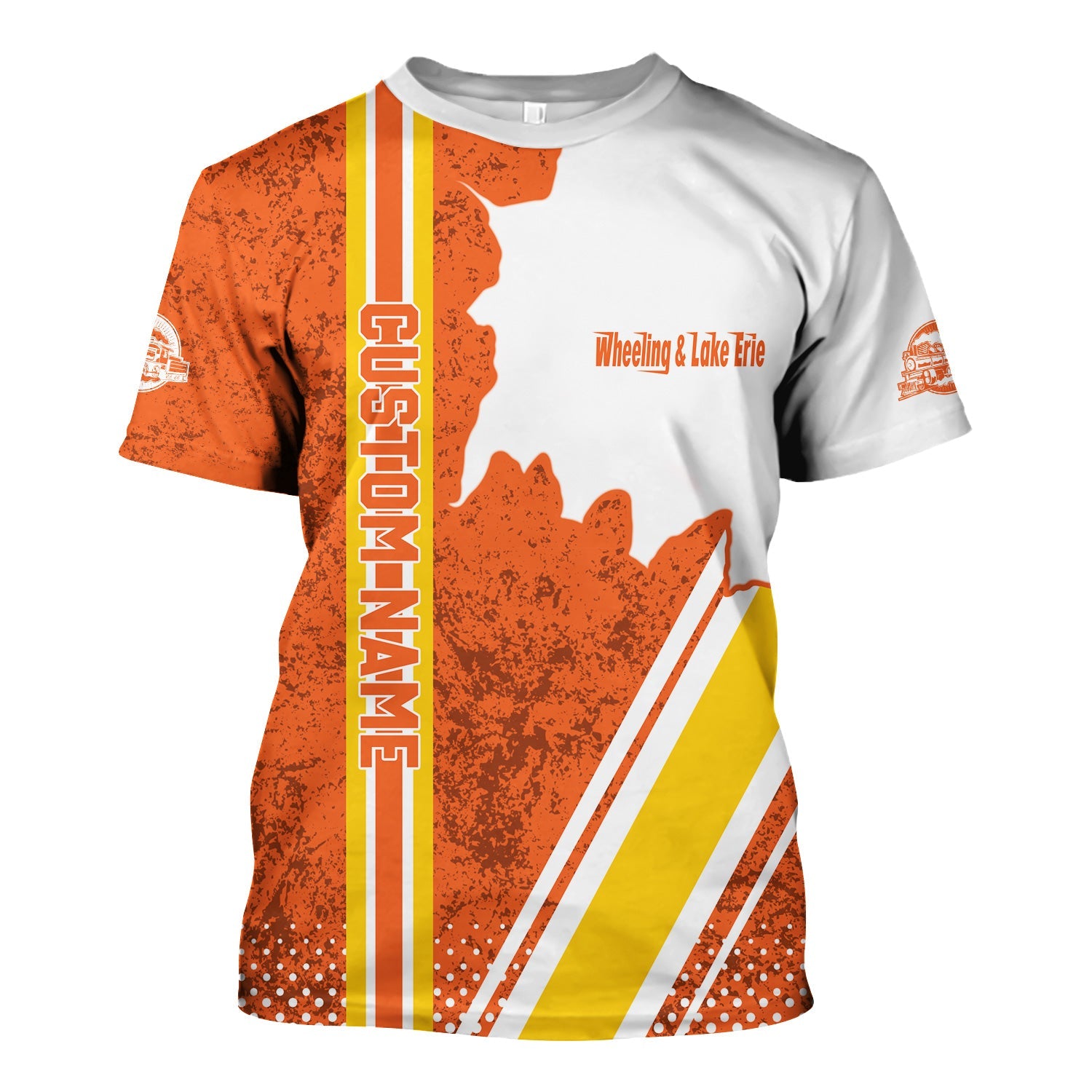 Railspirit Personalized Wheeling And Lake Erie Railroad T-Shirt All Over Printed Unisex Shirt