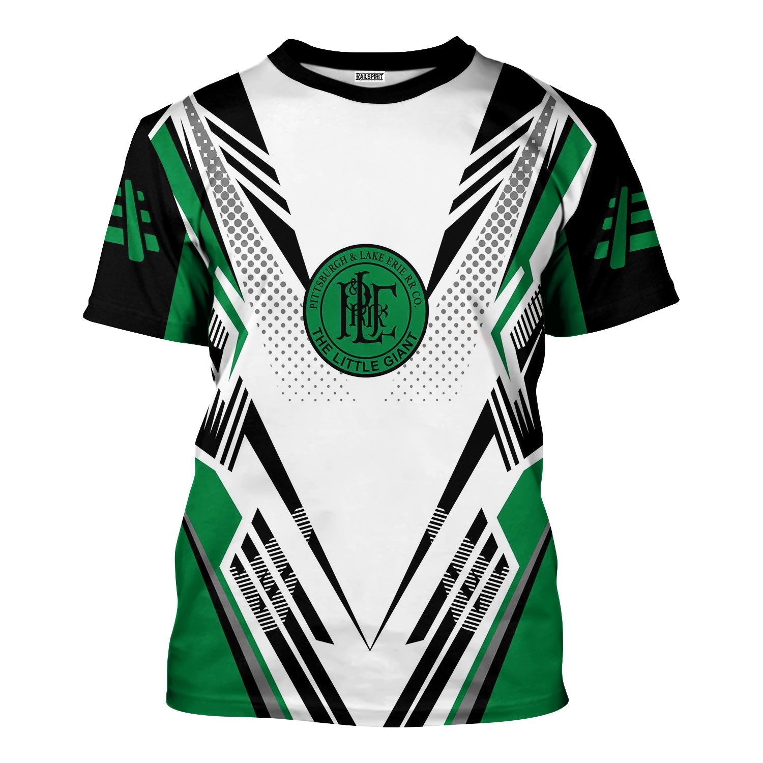 Railspirit Personalized Pittsburgh And Lake Erie Railroad T-Shirt Railroad Tribute Design Train Shirt for Train Lovers