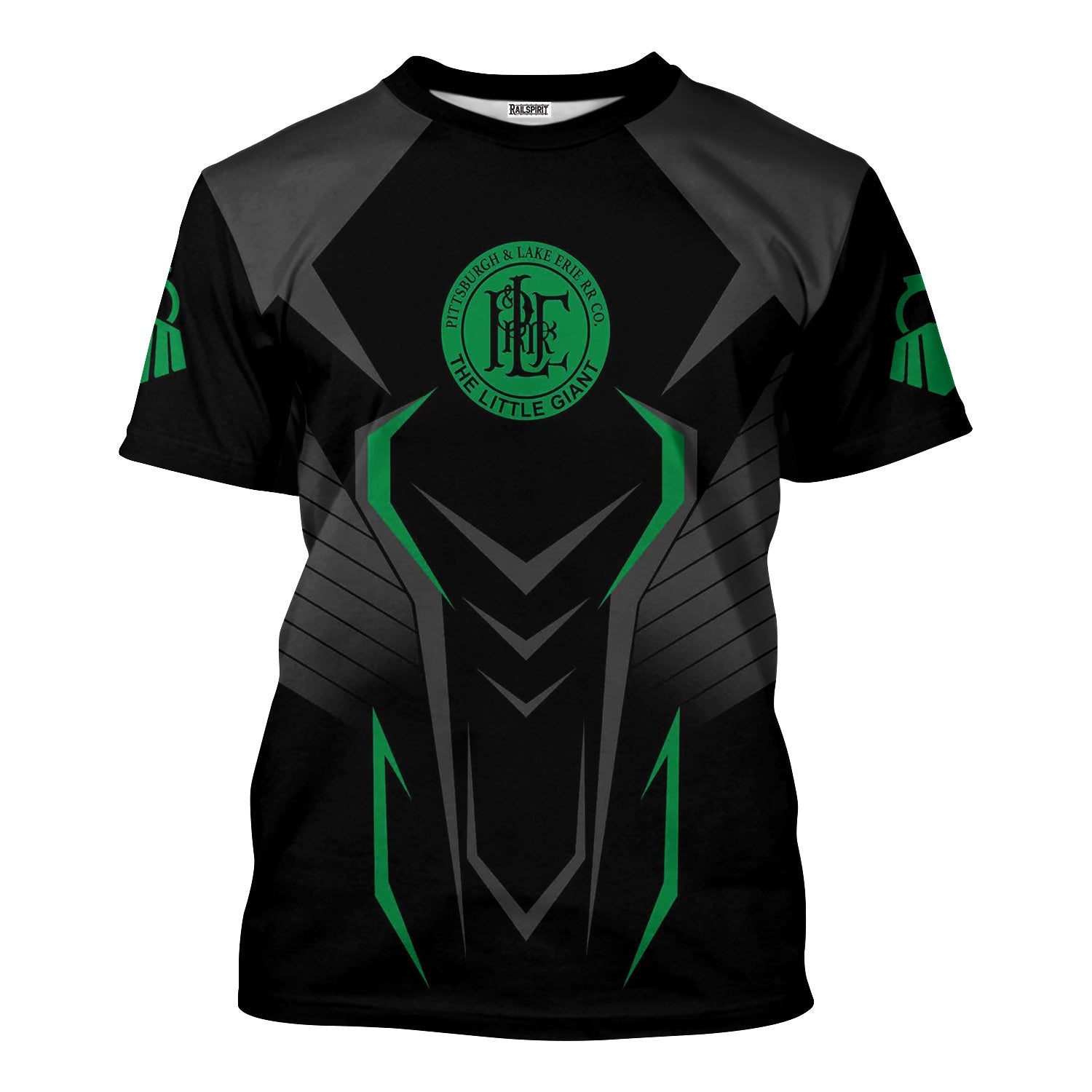 Railspirit Personalized Pittsburgh And Lake Erie Railroad T-Shirt Dynamic Design Style Perfect Shirt for Train Enthusiasts