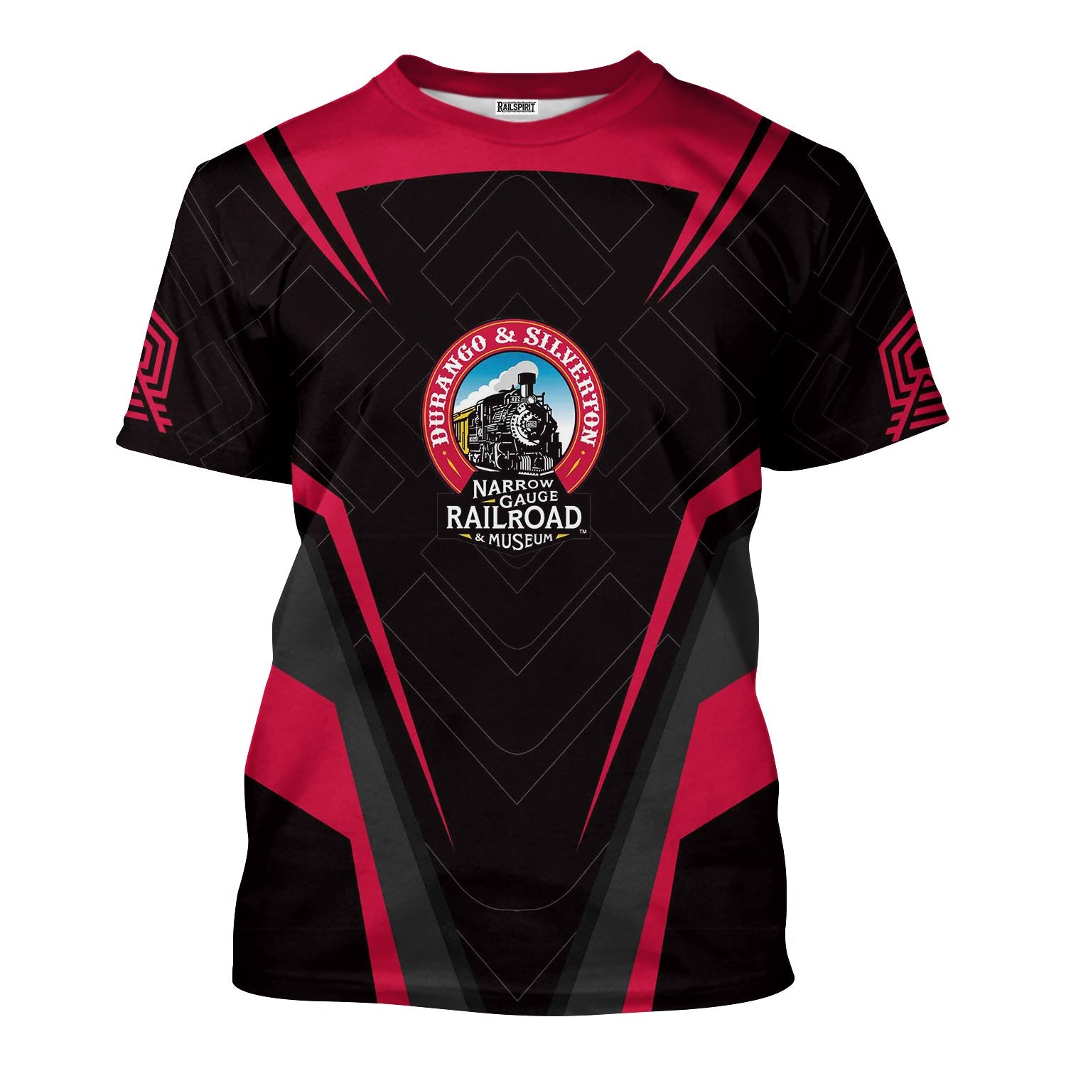 Railspirit Personalized Durango And Silverton Narrow Gauge Railroad T-Shirt Railway Inspired Apparel Train Shirt for Train Lovers