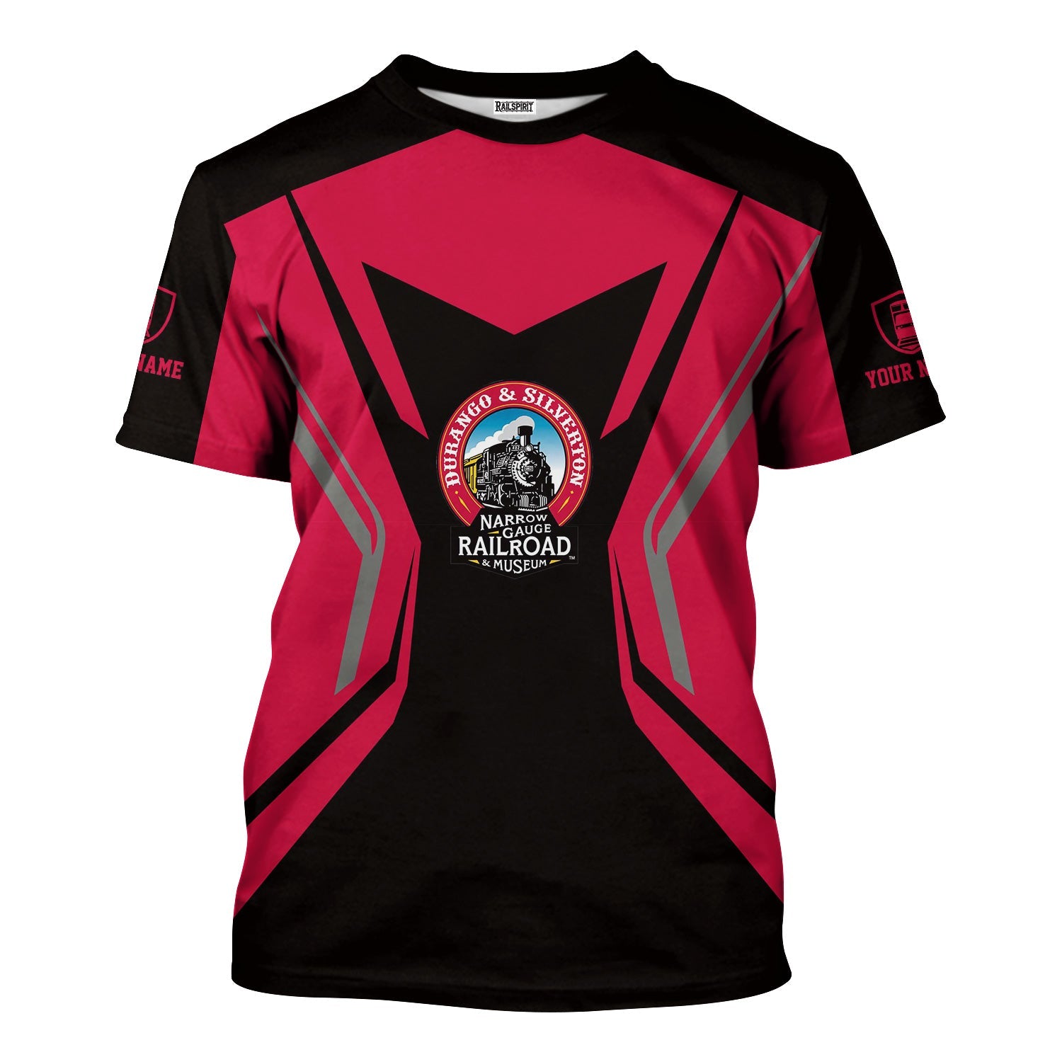 Railspirit Personalized Durango And Silverton Narrow Gauge Railroad T-Shirt Unique Style with Custom Job Train Shirt