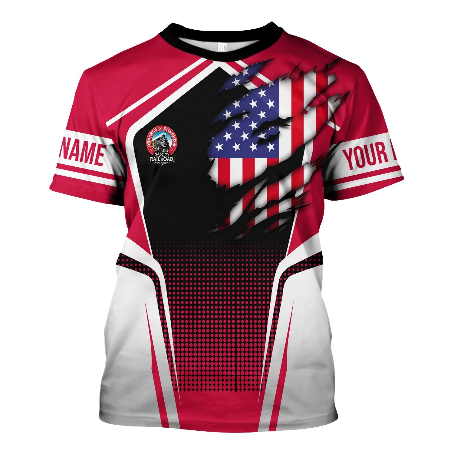 Railspirit Personalized Durango And Silverton Narrow Gauge Railroad T Shirt American Eagle Vintage Train Shirt