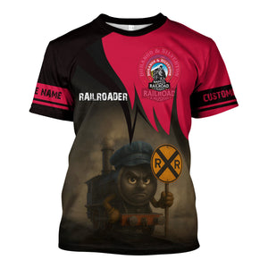 Railspirit Personalized Durango And Silverton Narrow Gauge Railroad T-Shirt Angry Train Shirt Gift Idea For Train Lover