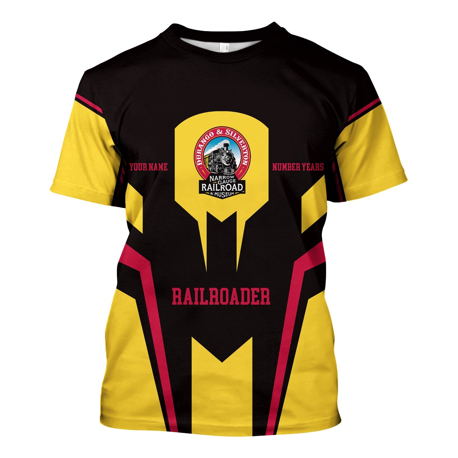 Railspirit Personalized Durango And Silverton Narrow Gauge Railroad T-Shirt Custom Year Railroader Shirt Gift Idea For Train Lover