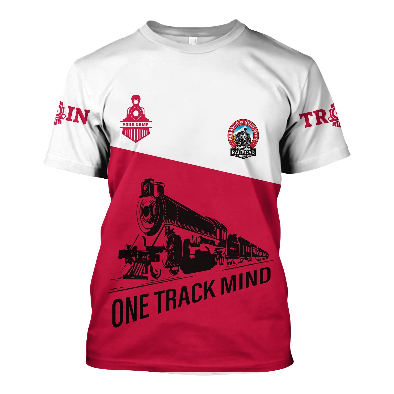 Railspirit Personalized Durango And Silverton Narrow Gauge Railroad T Shirt One Track Mind Unisex Train Shirt Gift Idea For Train Lover