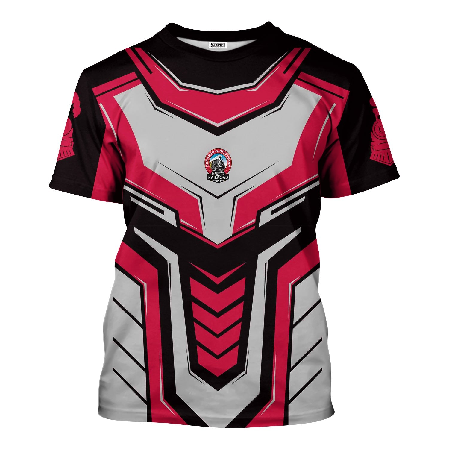 Railspirit Personalized Durango And Silverton Narrow Gauge Railroad T-Shirt Armor-Inspired Design Train Shirt All Over Print