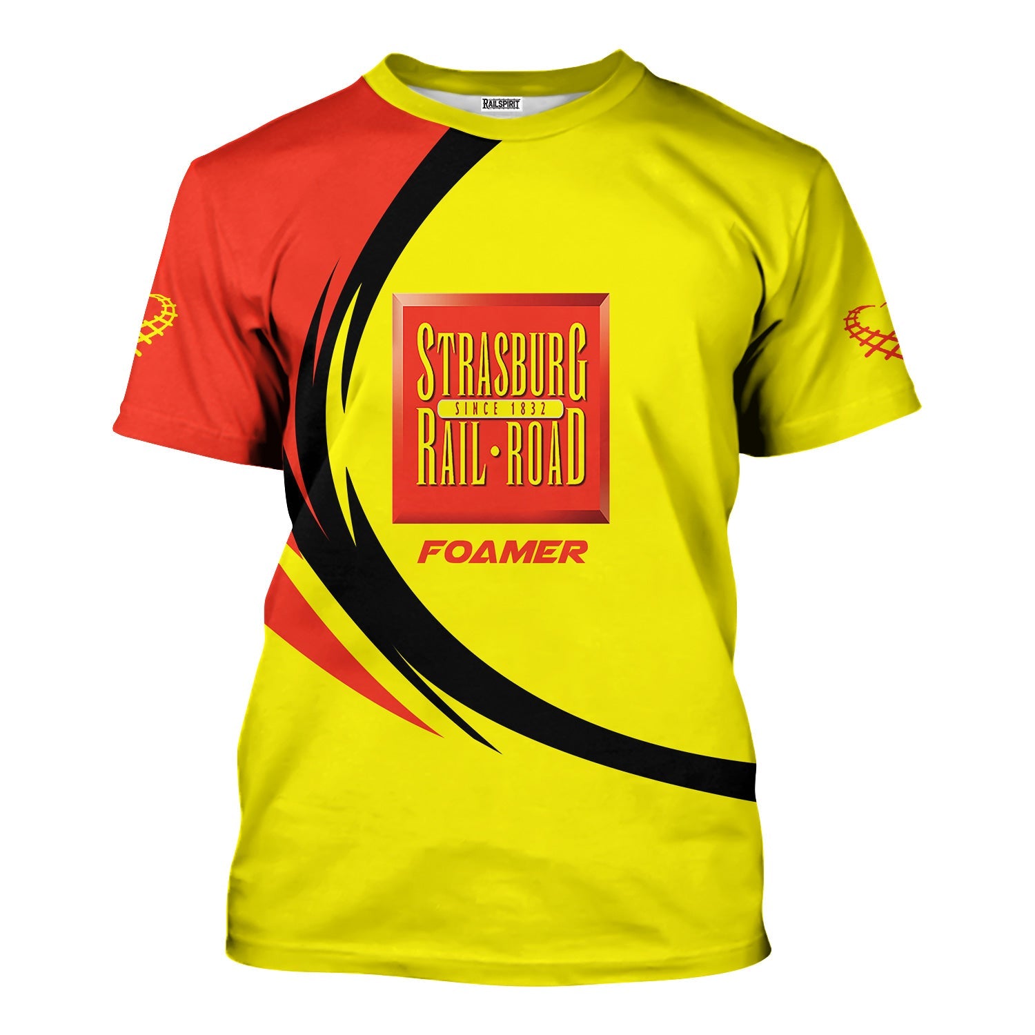 Railspirit Personalized Strasburg Railroad T-Shirt Unique Graphic Style Shirt For Train Enthusiasts