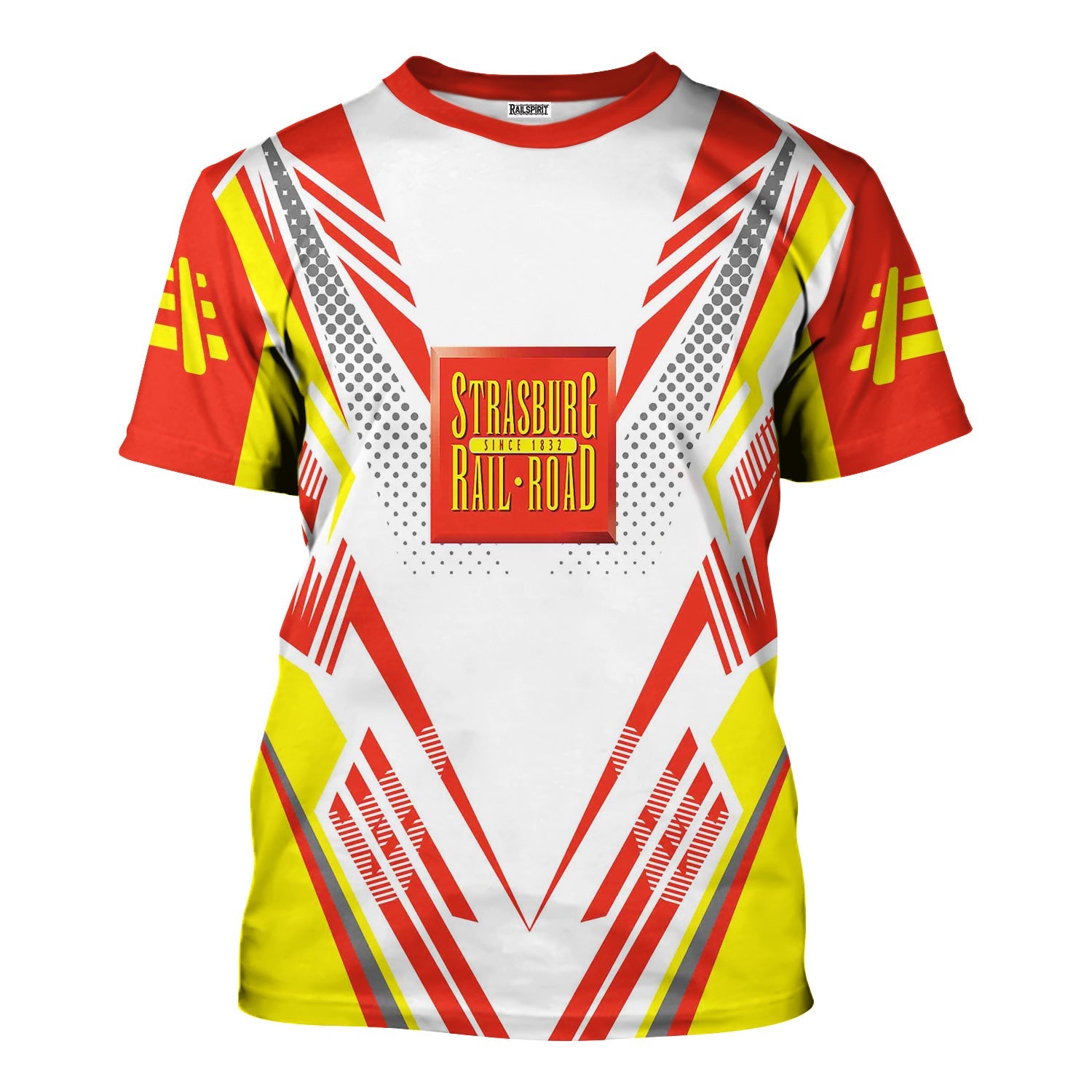 Railspirit Personalized Strasburg Railroad T-Shirt Railroad Tribute Design Train Shirt for Train Lovers