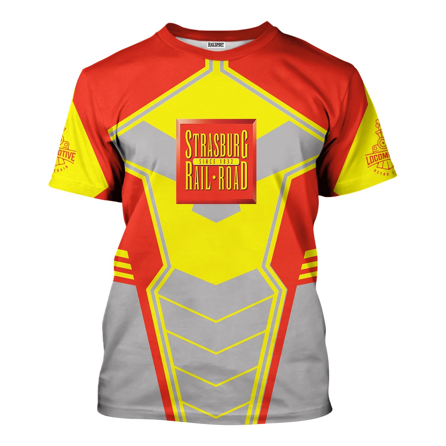 Railspirit Personalized Strasburg Railroad T-Shirt Engine-Inspired Style Train Shirt for Railroad Fanatic