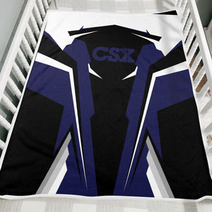 Railspirit Personalized CSX Transportation Railroad Blanket Strong Line Train Blanket Gift Idea For Train Lover