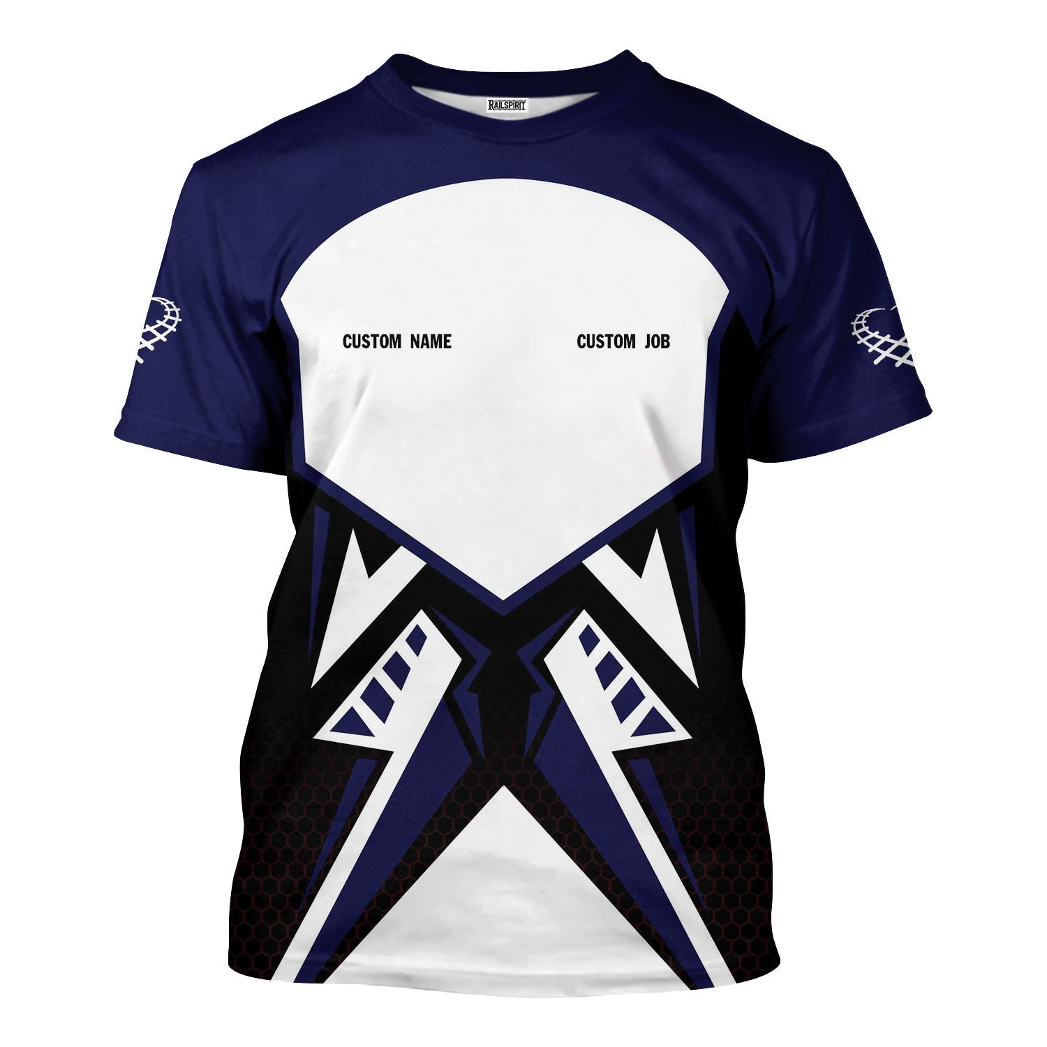 Railspirit Personalized CSX Transportation Railroad T-Shirt Vibriant Style with Custom Position Train Shirt