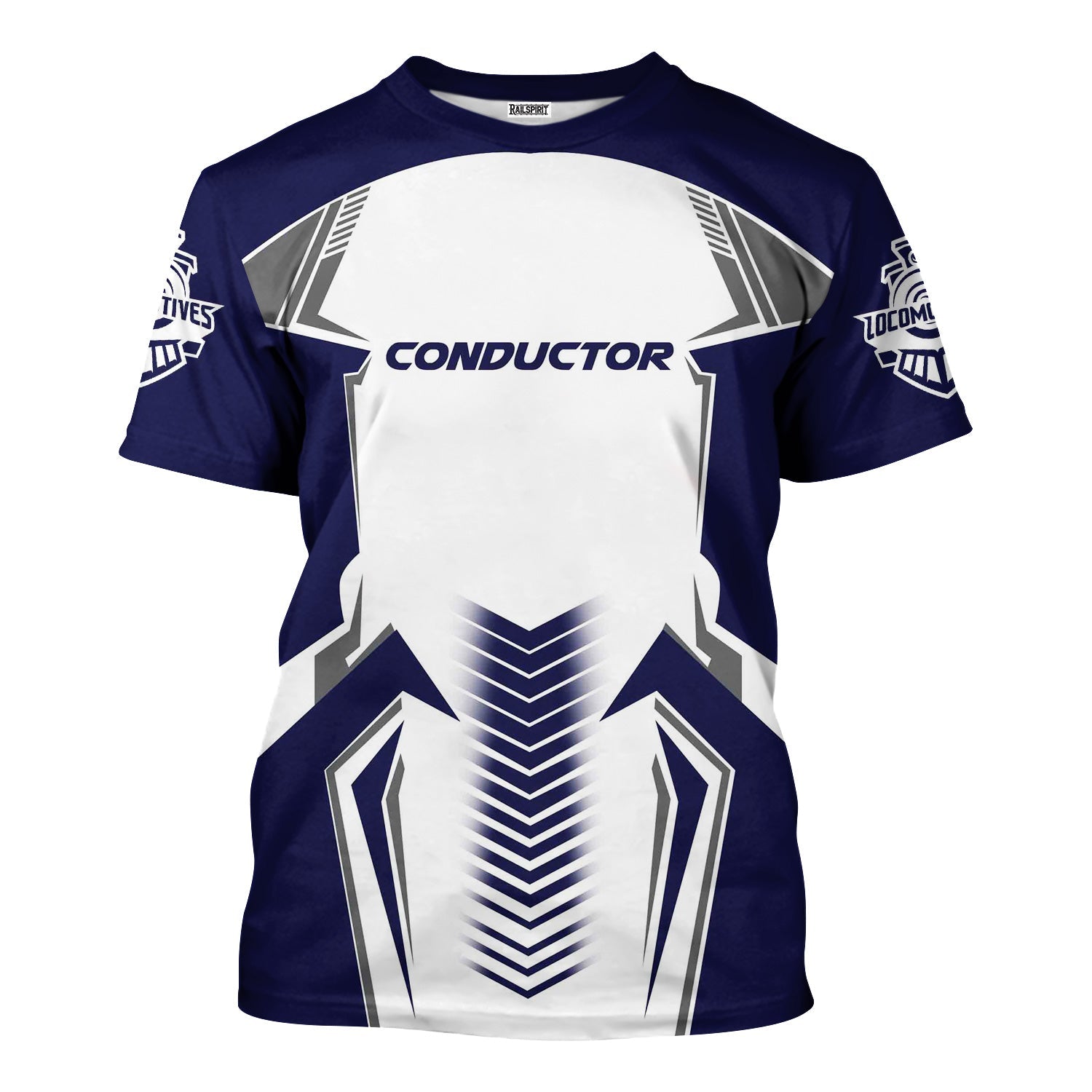 Railspirit Personalized CSX Transportation Railroad T-Shirt Standout Style with Custom Position Train Shirt