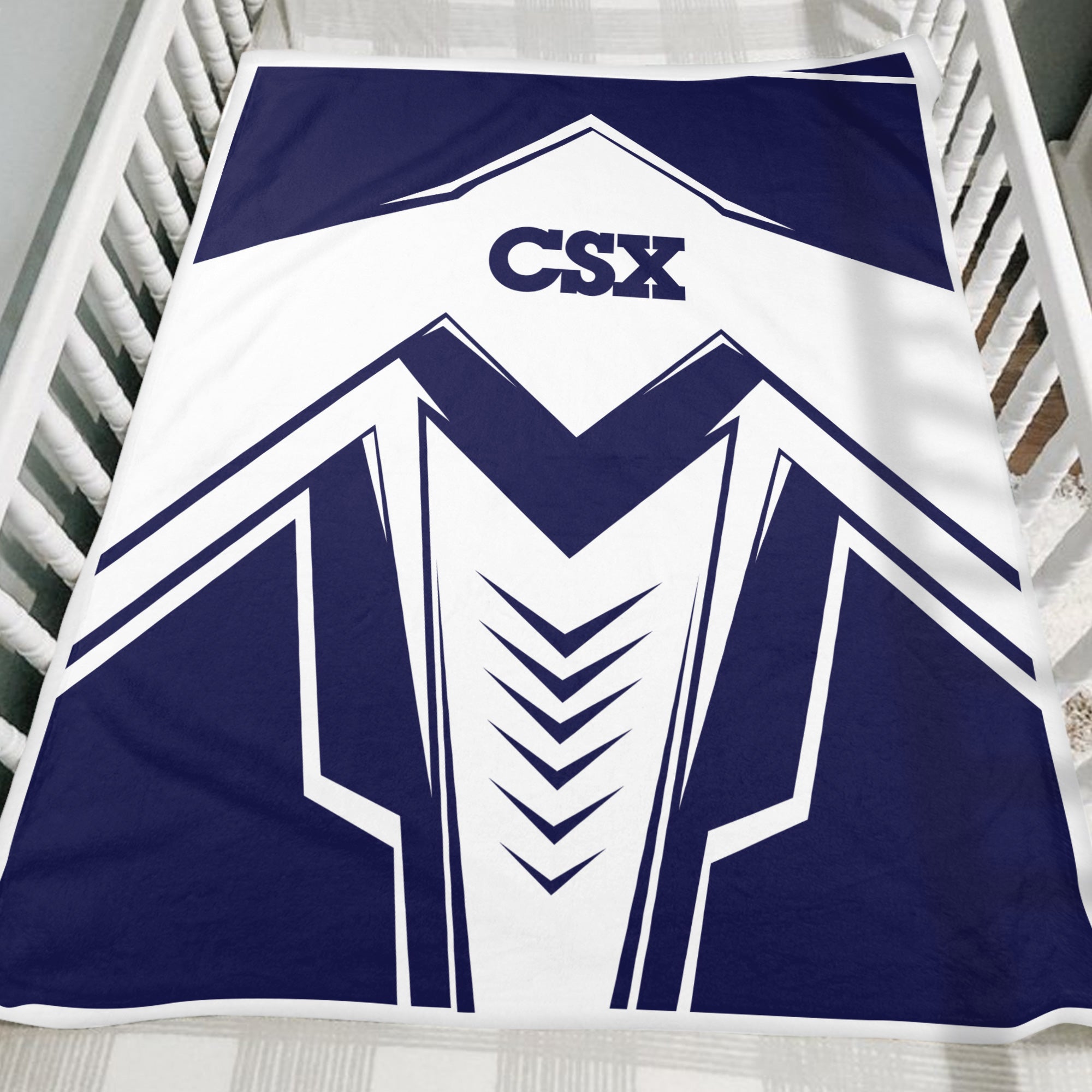 Railspirit CSX Transportation Railroad Blanket Railway Trainspotter Style Blanket Gift Idea For Foamers